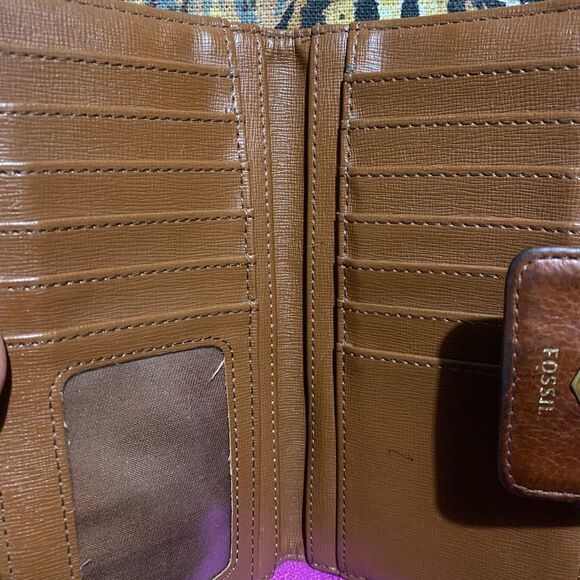 HUGE BUNDLE OF FOSSIL LEATHER WALLETS 5 - Picture 2 of 10